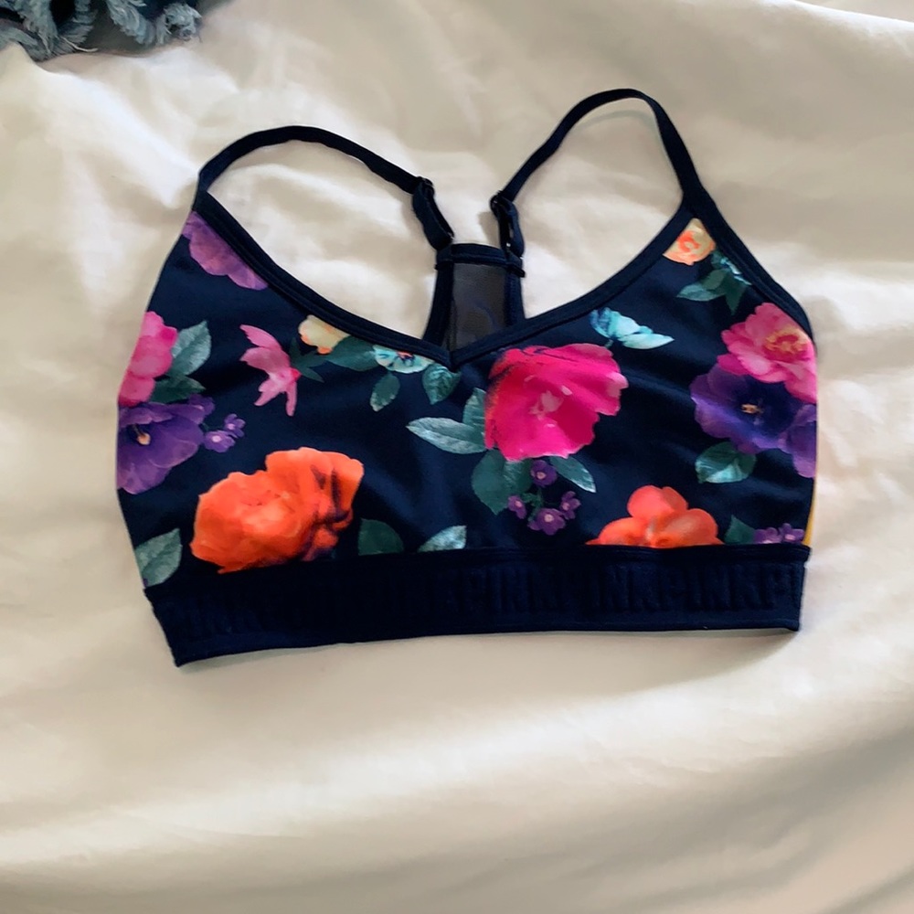 Pink sports bra size small DD